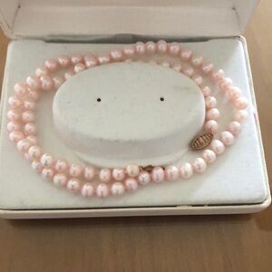 Real pink pearls